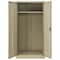 Global Industrial Wardrobe Storage Cabinet, 72 in H, 36 in W, Tan 270033TN - alternate 1